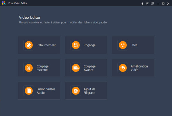 Ouvrir Free Video Editor