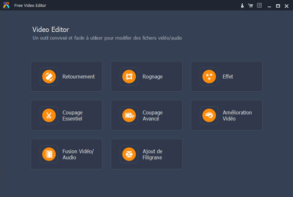 Lancer le programme Free Video Editor