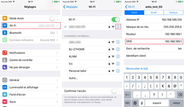 Contourner l'activation iCloud sur le serveur DNS