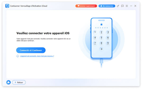 Connecter Le Appareil Avant de contourner verrouillage d'activation iCloude