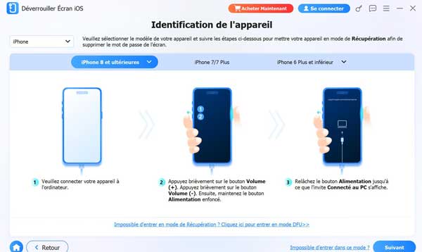 Identification de l'appareil