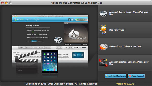 iPad Convertisseur Suite pour Mac