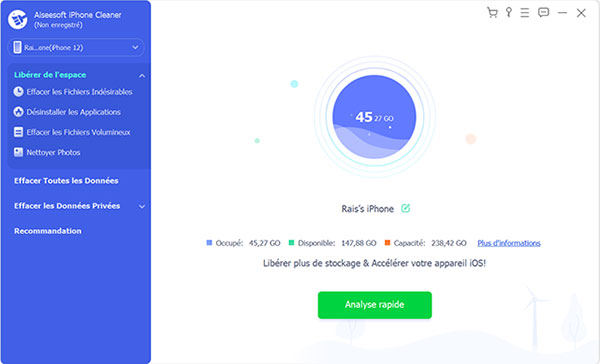 Analyser l'appareil