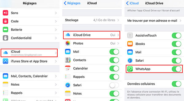 Activer iCloud Drive