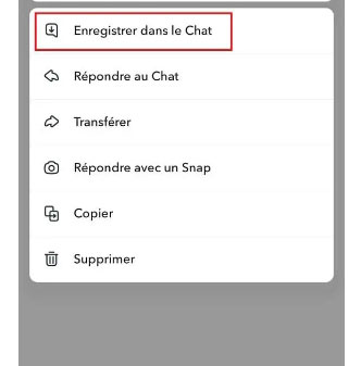 Enregistrer des messages texte sur Snapchat