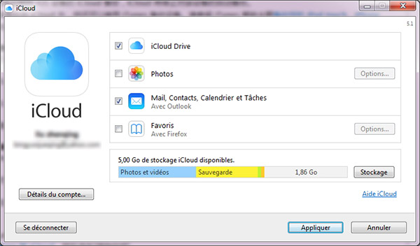 iCloud sur Windows