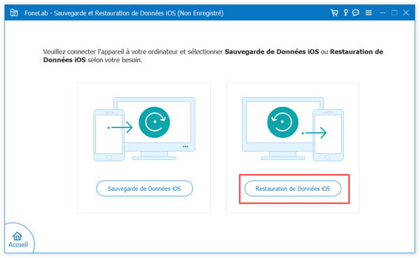 Restaurer la sauvegarde iOS