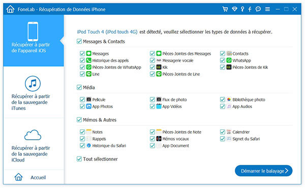 Sélectionner Photos pour analyser