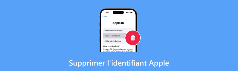 Supprimer l'identifiant Apple
