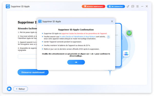 confirmer que l'identification à deux facteurs est activée