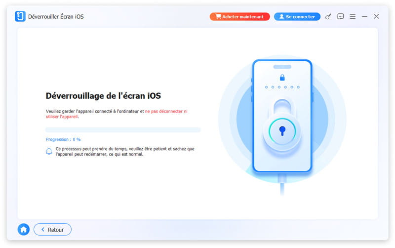 Déverrouiller Écran iOS