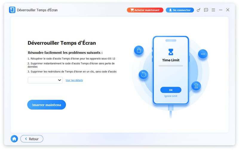Déverrouiller Temps d'Écran