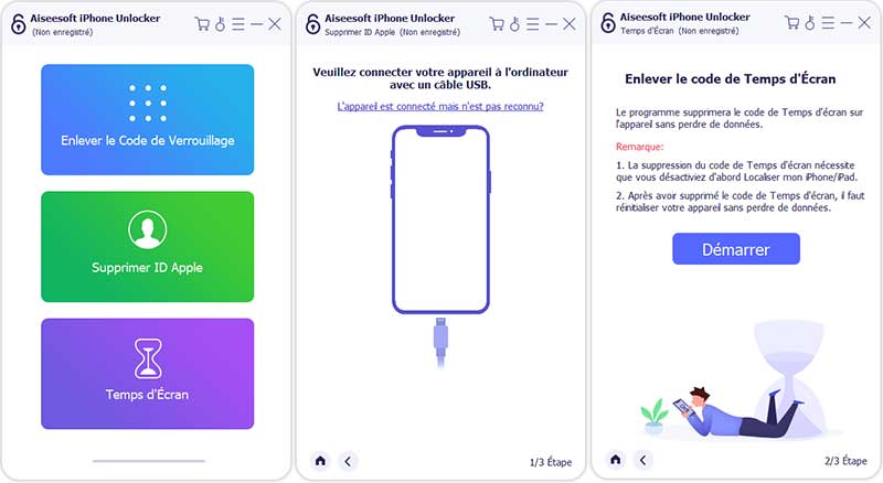 Enlever/Récupérer le code de Temps d'écran