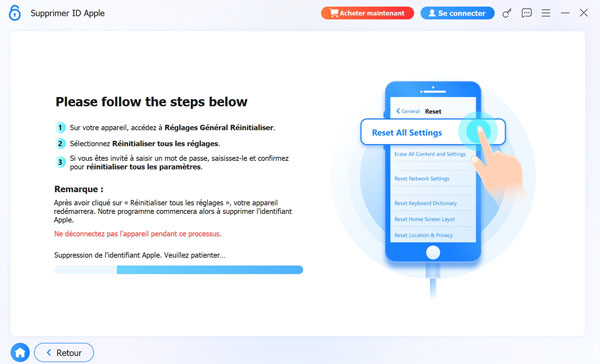 Supprimer ID Apple