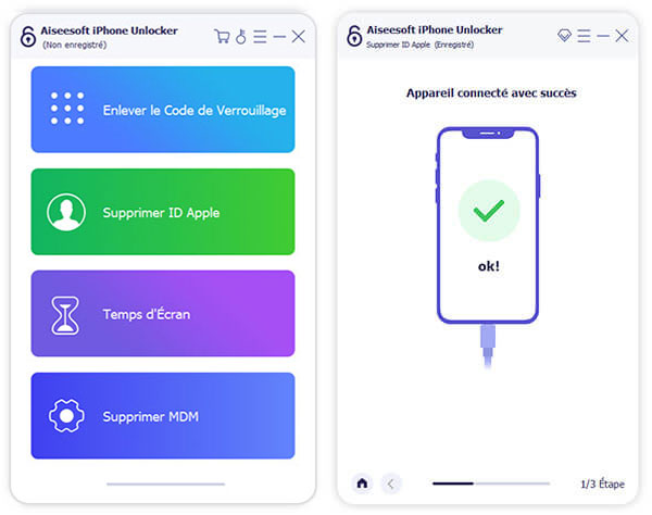 Sélectionner Supprimer ID Apple