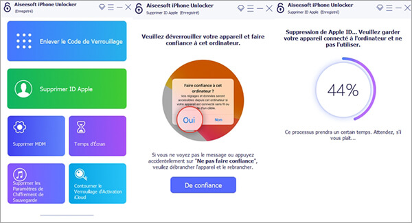 Débloquer iPhone bloqué sur iCloud par la fonction Supprimer ID Apple