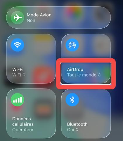 Transférer un iPhone vers un autre avec AirDrop