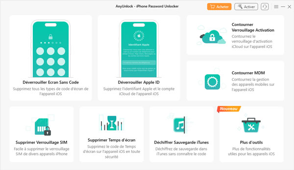 AnyUnloker logiciel deblocage iphone