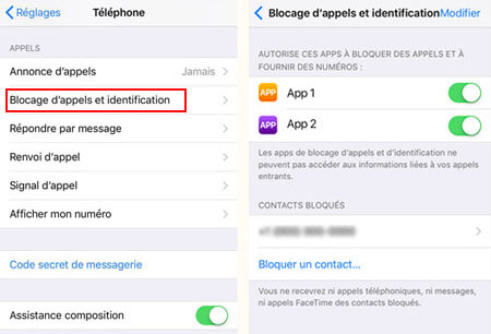 Bloquer un numéro sur iPhone avec l'app tierce