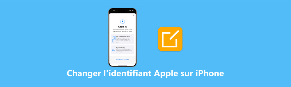 Changer identifiant Apple sur iPhone