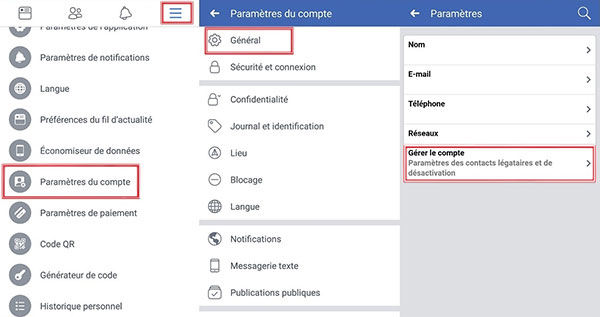 Désactiver temporairement un compte Facebook