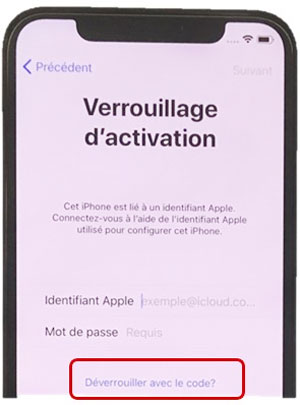 Débloquer un iPhone limité au propriétaire avec le code de déverrouillage