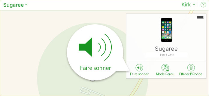 Faire sonner son iPhone