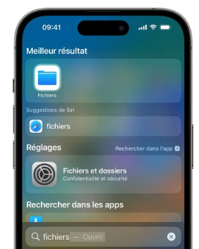 Récupérer les messages Snapchat perdus sur iPhone via Fichiers