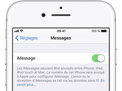 Activer et désactver iMessage