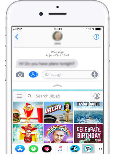 Utiliser des applications dans iMessage