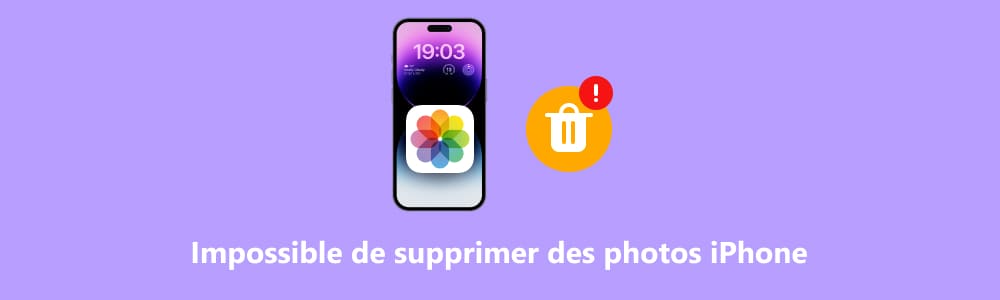 Supprimer les photos sur iPhone