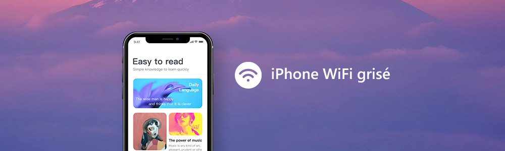 Réparer WiFi grisé sur iPhone