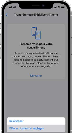 Réinitialisez votre iPhone