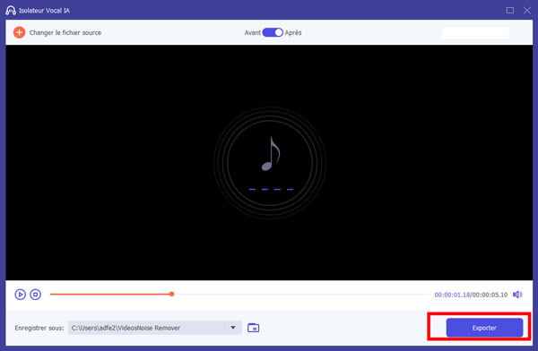 Export Isolated Vocals