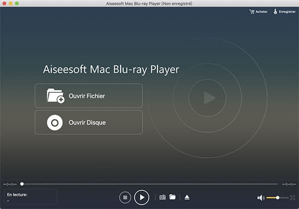 Interface de Mac Blu-ray Player