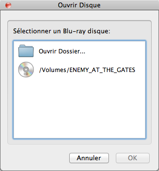 Charger le Blu-ray disque