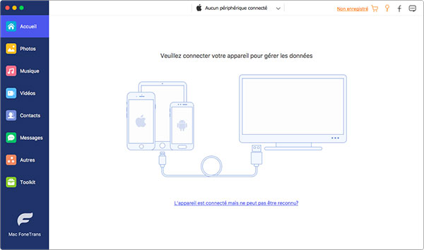 Interface de Mac FoneTrans