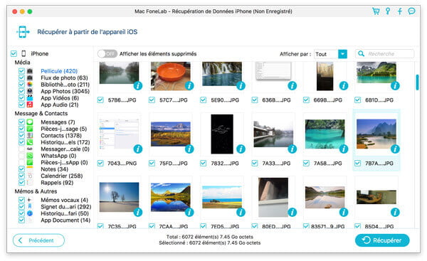 Récupérer les photos iPhone sur Mac