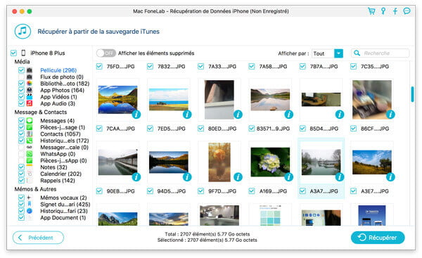 Récupérer des photos iPhone depuis iTunes