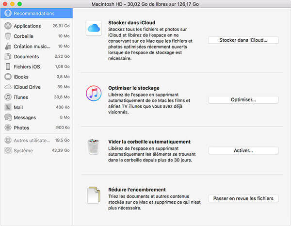 Stocker dans iCloud