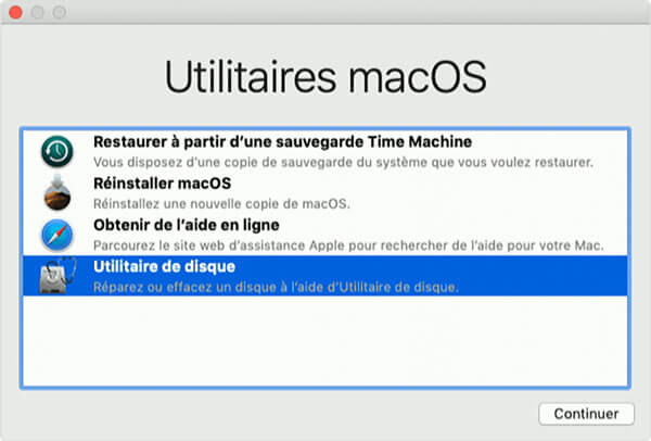 Utilitaires macOS