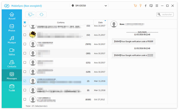 Transférer des SMS depuis PC vers Android