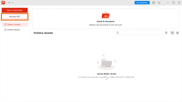 Créer un nouveau PDF