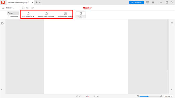 Utiliser la barre d'outils
