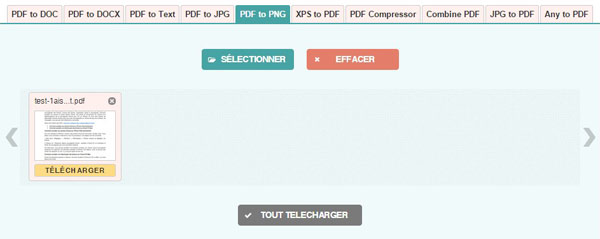 convertir PDF en PNG en ligne