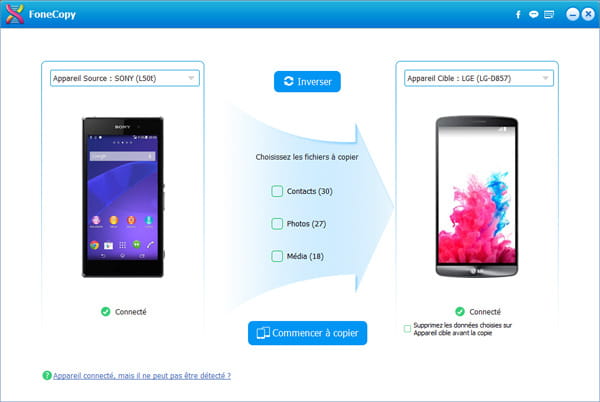 Exporter les contacts Android vers Android