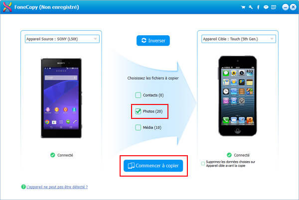 Transfer all Android photos to iPhone