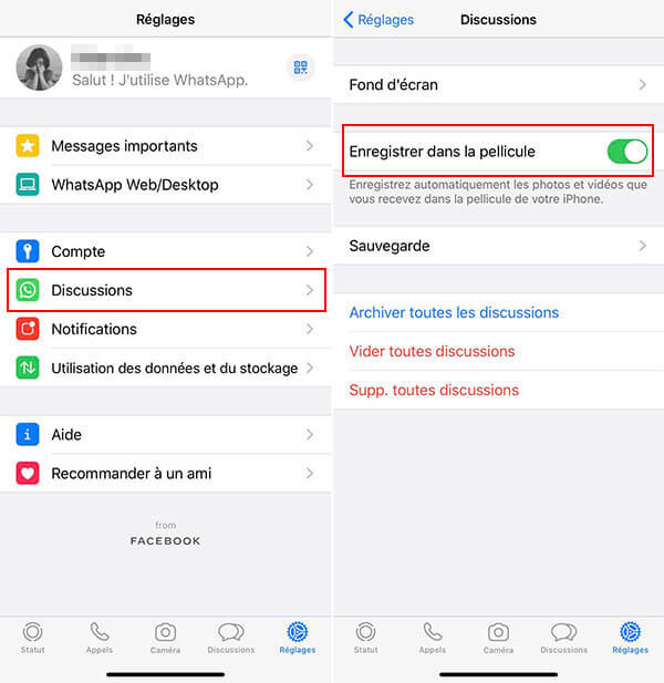 Enregistrer automatiquement les images WhatsApp dans la galerie