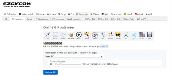 Ezgif GIF Optimiser