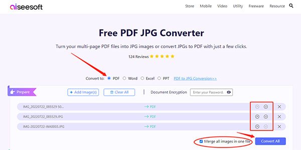Aiseesoft Free PDF JPG Converter